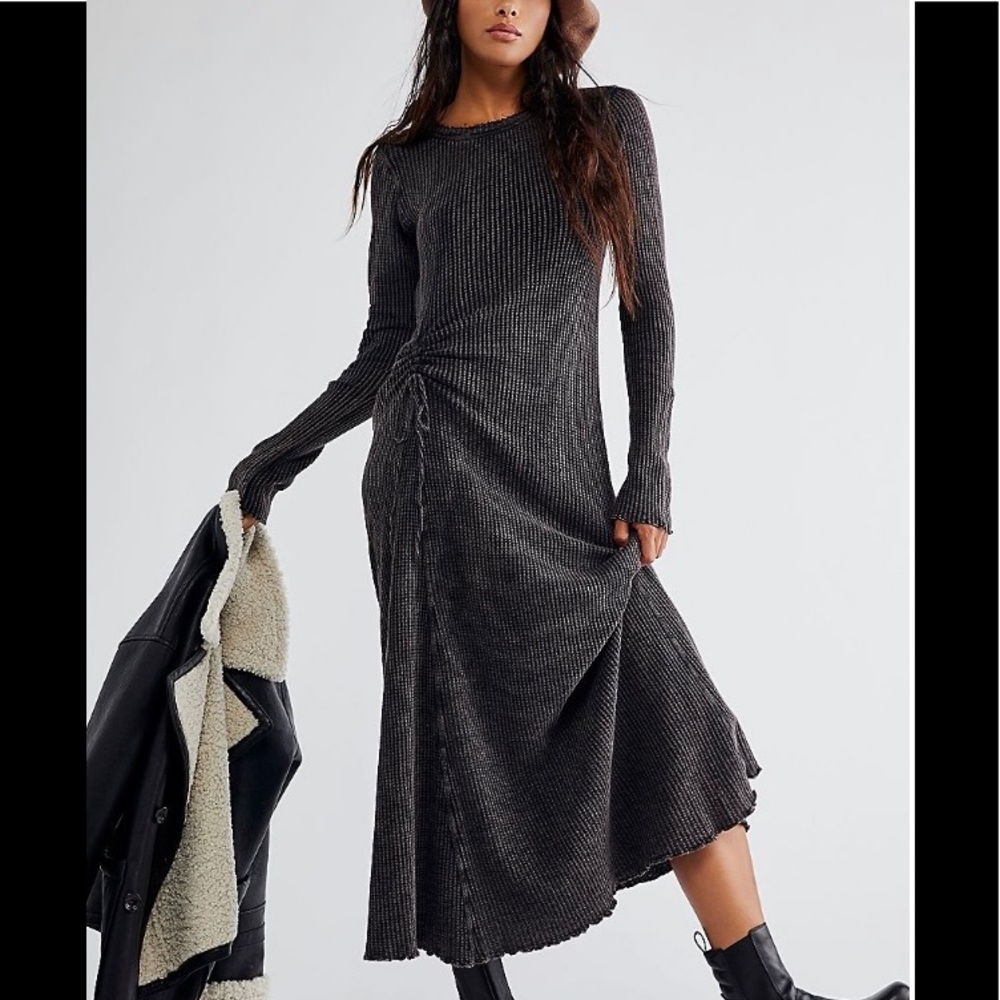 •FREE PEOPLE• fp one natasha thermal dress